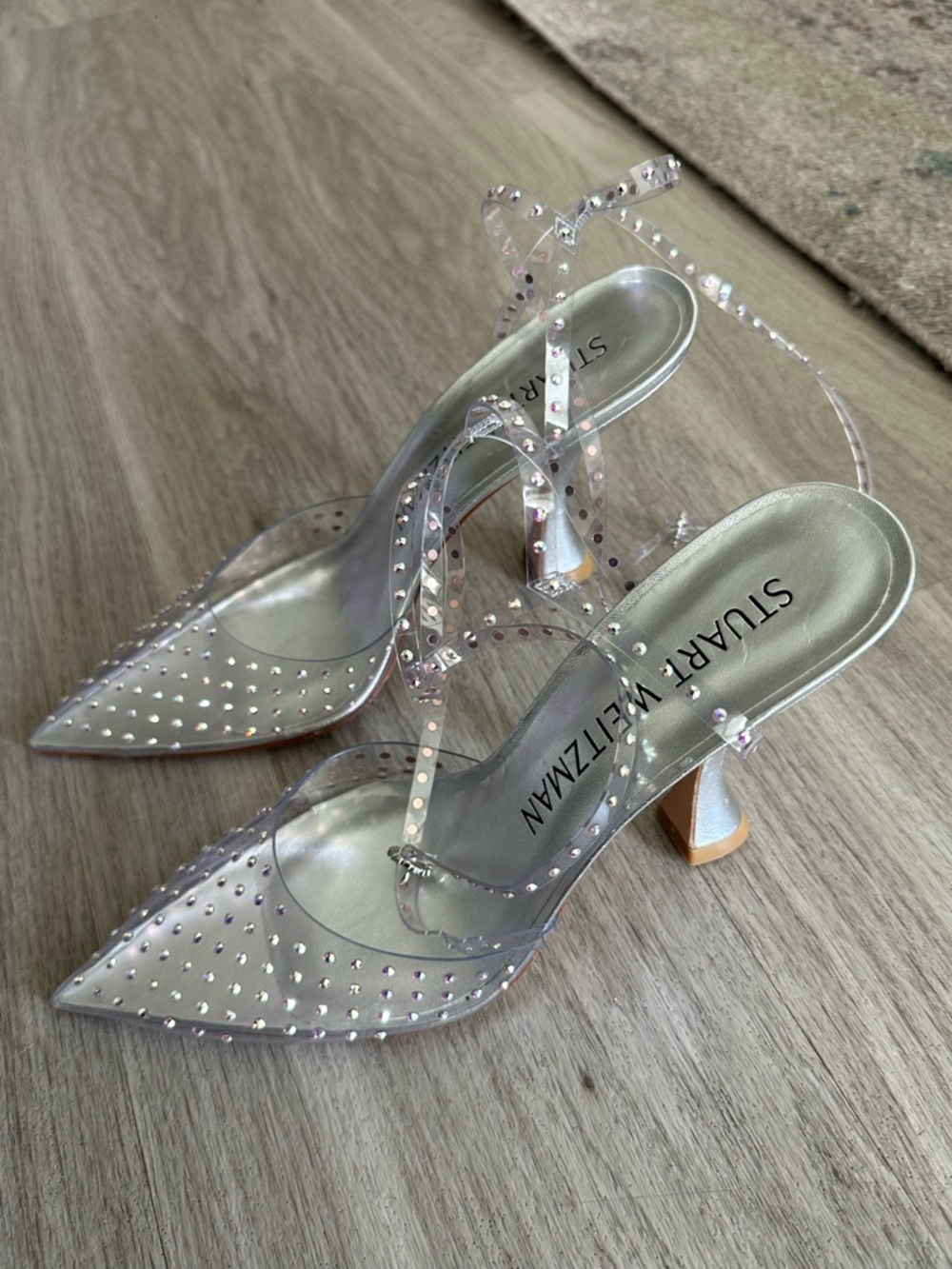 Stuart Weitzman Glam Xcurve 110mm Wrap Pump Size 9 MSRP $840